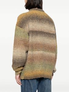 Pull tricoté personnalisé pour hommes, pull d'automne en tricot à manches longues pelucheuses, pull surdimensionné à col rond pour hommes - Product Image 3