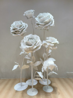 Offre Spéciale – Fleurs artificielles géantes en mousse EVA, roses, pour mariage, fête, fête des Mères, Noël – Décoration extérieure faite à la main, imperméable