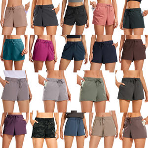 กางเกงขาสั้นสำหรับออกกำลังกายในยิมสำหรับผู้หญิงกางเกงขาสั้นผ้าโพลีเอสเตอร์แห้งเร็วระบายอากาศได้ดี - Product Image 5