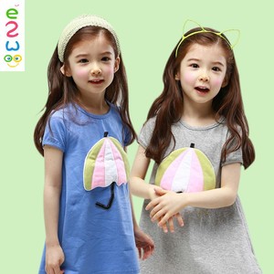 T-shirt long pour filles d'été, vêtements pour enfants, vente en gros - Product Image 1