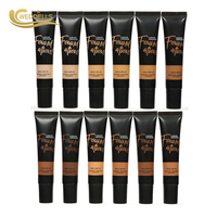 Fond de teint liquide imperméable et résistant à la transpiration, haute couvrance, fond de teint correcteur, fini mat, teintes personnalisées, cosmétique
