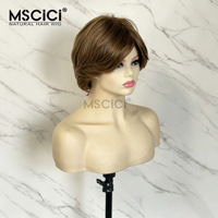 Peluca de Cabello Humano Camboyano con Frente de Encaje Transparente HD 13x6, Liso, con Reflejos Marrones, Sin Pegamento, Proveedor Directo de Fábrica