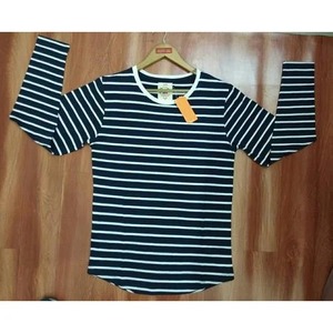 T-shirts en coton à manches longues pour hommes, les plus vendus, en coton doux et respirant, pour usage décontracté et en voyage, disponibles à la vente - Product Image 4