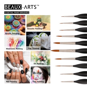 10 pièces détail populaire artiste pinceaux ensemble <span class=keywords><strong>aquarelle</strong></span> acrylique huile visage <span class=keywords><strong>peinture</strong></span> pinceau <span class=keywords><strong>peinture</strong></span> fournitures - Product Image 4
