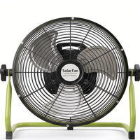 Ventilateur électrique efficace de 16 pouces, ventilateur de sol de 25 W avec télécommande, autonomie de 4 à 10 heures, idéal pour une utilisation en extérieur et à la maison