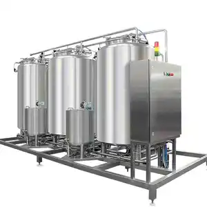 Milk beverage food cosmetic milk pasteurizer cip system cleaning in place cip station cleaning machine