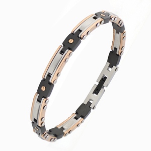 Bracciale da Uomo <span class=keywords><strong>di</strong></span> Nuovo Design in Acciaio Inossidabile 316 Premium con Finitura Lucida Regolabile, Gioiello e Accessorio da Polso in <span class=keywords><strong>Combinazione</strong></span> <span class=keywords><strong>di</strong></span> Stile Casual - Product Image 1