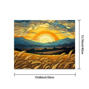 Kit de peinture par numéros personnalisé sans cadre, art mural horizontal pour adultes, décoration - Product Image 5
