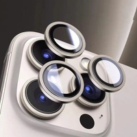 Protection d'objectif d'appareil photo en métal, film en verre trempé personnalisé pour téléphone portable, lentilles d'appareil photo en verre pour iPhone 17 Pro Max 15 16, film de protection d'objectif AR