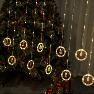 <strong>Christmas</strong> <strong>Curtain</strong> String Lights 3m Custom Logo Decorative Lighting USB Powered with 8 Modes - Product Image 4