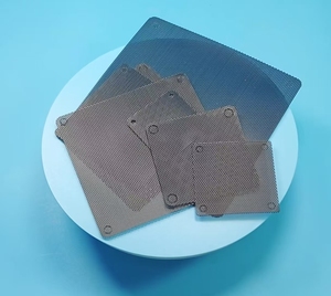 黒色プラスチック PVC 防塵ネット、PVC コンピューターホスト防塵ネット、オーディオスピーカーネット迅速な配達 - Product Image 6