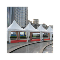 Tentes Pagode de Luxe en Aluminium à Prix d'Usine pour Mariages, Extérieures, Imperméables et Ignifuges, Tente Blanche pour Exposition en Plein Air