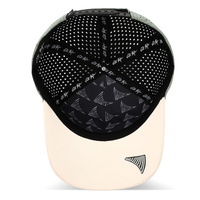 Gorra de Béisbol Personalizada al por Mayor, con Corte Láser, Perforada, de Poliéster Impermeable, con Cierre a Presión y Logotipo Personalizado