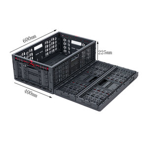Boîte de rangement pliable pour ferme 600x400x225mm, caisses en <span class=keywords><strong>plastique</strong></span> pour la récolte des <span class=keywords><strong>fruits</strong></span> <span class=keywords><strong>et</strong></span> légumes, caisses pliables en <span class=keywords><strong>plastique</strong></span> - Product Image 1