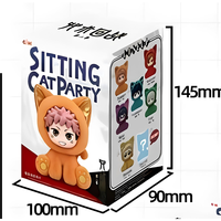 EAKI Jujutsu Kaisen Saison 2 Série Fête des chats assis Boîte mystère Mini figurines Anime JJK Collection