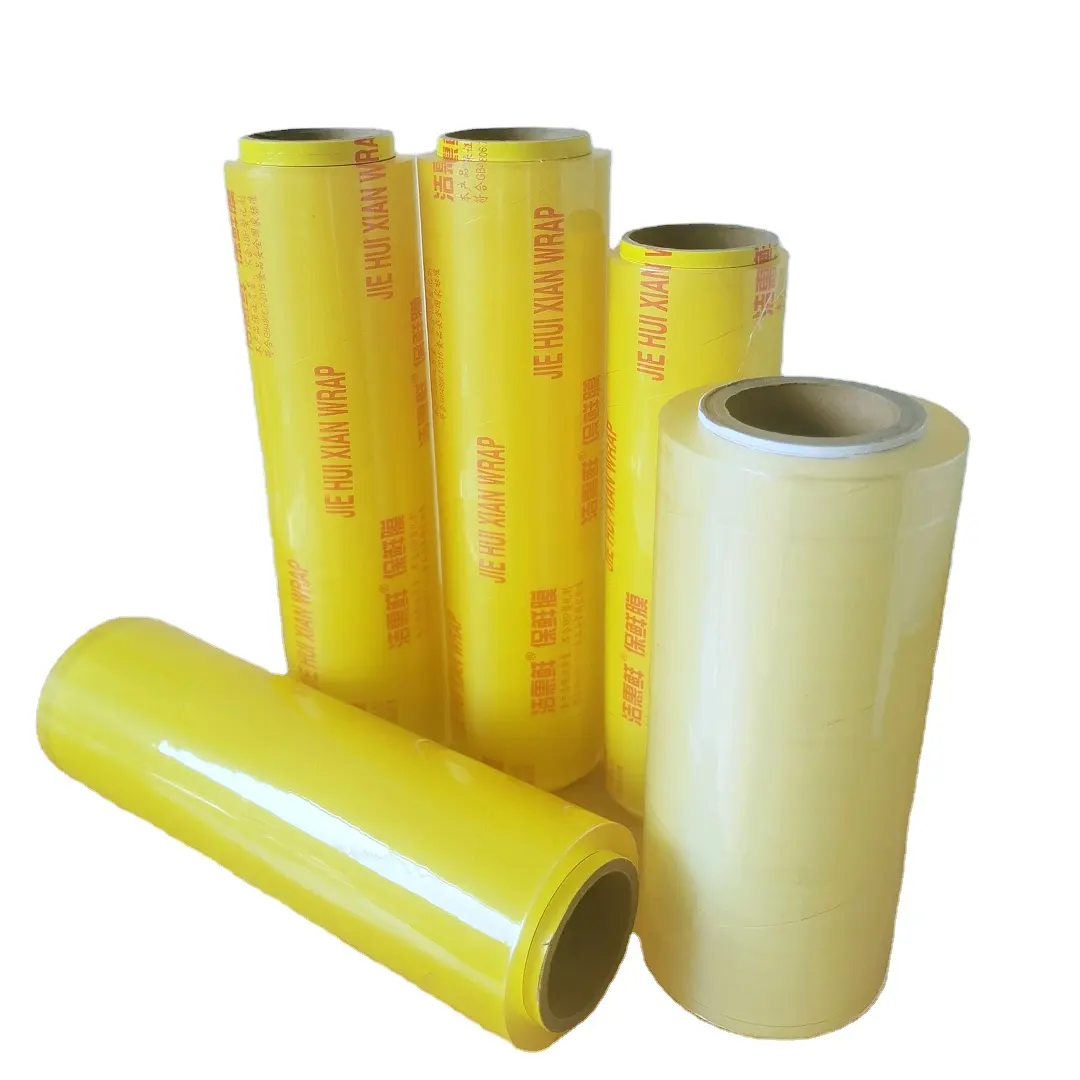 Manufacturer Direct Sales Food Grade Plastic Wrap Stretch Film PVC Cling Film for Packaging Food