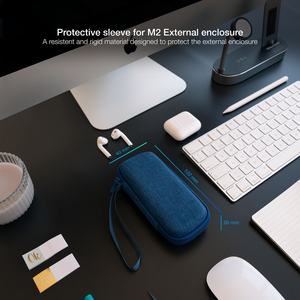 Custodia protettiva per hard disk esterno M.2, colore blu, resistente agli urti, ideale per proteggere e trasportare dischi rigidi - Product Image 1