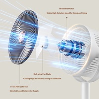 Ventilateur de circulation d'air portable, réglable en hauteur, pour bureau et sol, ventilateur électrique haute puissance pour la maison, le dortoir et l'extérieur