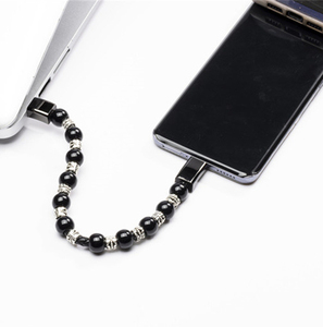 สร้อยข้อมือลูกปัดแฟชั่นสายชาร์จ USB แบบสั้น22ซม.,สายดาต้าสำหรับ <span class=keywords><strong>Iphone</strong></span> Type <span class=keywords><strong>C</strong></span> สายชาร์จไมโคร - Product Image 6