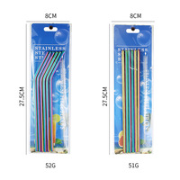 Pailles à boire en métal Dingyong OEM/ODM, accessoires de bar, écologiques, réutilisables, antidérapantes, lavables, certifiées Lfgb, style simple