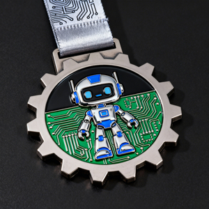 Medallas personalizadas con cinta para niños: medallas de fútbol, carrera 5k, danza, graduación, gimnasia, y medallas milagrosas del fabricante. - Product Image 5