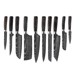 Profesional 8 pulgadas Damasco 3CR14 Acero Chef Carne Jamón Cuchillo con mango de madera Pakka Cocina Rebanar Jamón <span class=keywords><strong>Cuchillos</strong></span> - Product Image 1