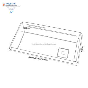 Évier de cuisine en acier inoxydable fait main à <span class=keywords><strong>angle</strong></span> de 45 degrés, à une cuve, argenté ou noir, avec planche à <span class=keywords><strong>d</strong></span>écouper et plateau rectangulaire - Product Image 2
