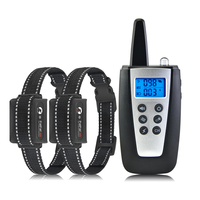 1000M wasserdichtes LCD-Display Anti-Barking Wiederauf lad bares Hundes chock halsband Hunde trainings halsband mit Fernbedienung Für 2 Hunde