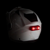 Casque de moto HTK503 ABS avec éclairage LED, étanche IP67, signalisation de sécurité intégrale pour scooter/vélo