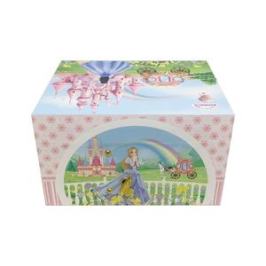 Yiyu - Caja <span class=keywords><strong>Musical</strong></span> Giratoria <span class=keywords><strong>de</strong></span> MDF con Diseño <span class=keywords><strong>de</strong></span> <span class=keywords><strong>Castillo</strong></span> <span class=keywords><strong>de</strong></span> Princesa, Personalizada, con Manivela, Caja <span class=keywords><strong>de</strong></span> Regalo Personalizada para Niñas, Accesorios - Product Image 3