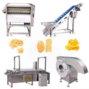 Ligne de production de frites entièrement automatique en acier inoxydable 304, capacité 100-2000 kg/h, avec friteuse pour frites surgelées - Product Image 3