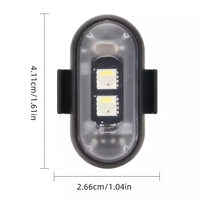Feux de pilotage d'avion RVB (feux de jour) avec télécommande sans fil, clignotants d'avertissement stroboscopiques, 12V 5W USB