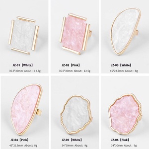Palette de mélange pour nail art en métal et résine colorée, outil de beauté pour manucure et gel - Product Image 3