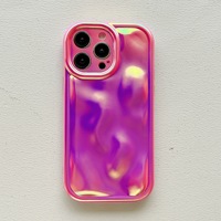 Mode Placage Météorite Motif Fluorescent Laser Téléphone étui pour iphone 11 12 13 14 Pro Max Souple TPU Antichoc Pare-chocs Couverture
