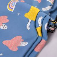 Tela de Punto de Seda de Leche con Estampado Digital, Tela Elástica para Ropa Interior Térmica para Niñas, Personalizable, Directo de Fábrica