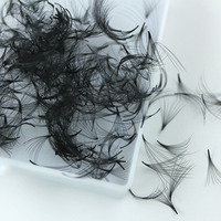 Oferta Especial: Extensiones de Pestañas 12D Puntiagudas al por Mayor, Fans Premade Sueltos 0.03 CC Curl con Bases Puntiagudas, Fans Premade Sueltos de Pestañas de Visón