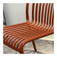 Chaises de salle à manger ergonomiques empilables modernes haut de gamme, durables, imperméables, écologiques, pour l'extérieur, la maison, le bar, meubles de maison