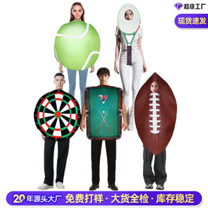 Football Sponge Costume Adult Halloween Cosplay Sports <b>Ball</b> Outfit Party Wear - Product Image 5