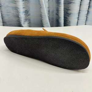 Mocassins pour hommes en cuir de vachette suédé de qualité supérieure, sabots à bout large, chaussures Bireken à semelle souple, pour la maison ou l'extérieur, mocassins décontractés - Product Image 6