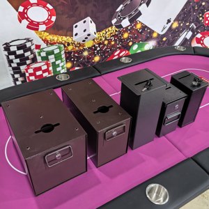 Caja de Dinero Colgante Extraíble de Lujo para Mesa de Juego, Estuche Metálico con Ranura para Billetes, Recolector Seguro de Fichas, Herramienta Oficial para Clubes - Product Image 3