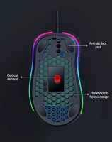 Mouse Gaming USB Versi RGB G540 Baru, Ringan, Optik, Performa Tinggi, Desain Berkabel, Fitur Pemrograman Game, Dapat Disesuaikan