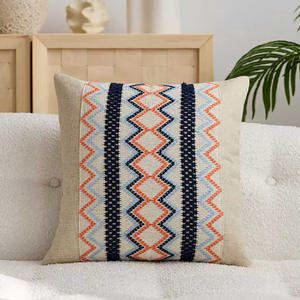 Funda de Cojín Decorativa para Sofá con Cremallera, Estilo Nórdico a Rayas, Etiqueta Personalizada al por Mayor, MOQ Bajo, Lavable - Product Image 6