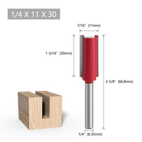 Fresa recta de doble filo métrica para carpintería, fresadora, ranuradora, recortadora, grabadora, de carburo, OEM