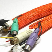 Tubo de red telescópico, funda para cable de audio, malla amortiguadora, carcasa suave, tubo de red trenzado, malla tipo piel de serpiente
