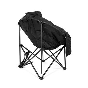 Modern Outdoor Folding Moon <b>Lounge</b> <b>Chair</b> with Padded Seat for Garden Park - Product Image 2