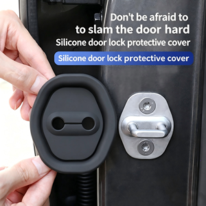 Protetor de Fechadura de Porta de Carro em Silicone, Capa Universal Antirruído e Antiferrugem para a Maioria dos Veículos - Product Image 4