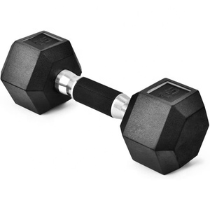 Powerman-<span class=keywords><strong>Mancuernas</strong></span> de goma de hierro fundido para gimnasio, <span class=keywords><strong>Mancuernas</strong></span> hexagonales para entrenamiento de fuerza física, 20kg, 40kg, 45 libras, venta al por mayor - Product Image 6