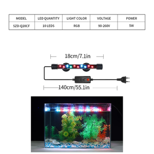 JSD RGB <span class=keywords><strong>LED</strong></span> Waterdichte Aquariumverlichting Hoge Helderheid Kleurverbeterende Visbaklamp voor Arowana Bak & Siervisbak - Product Image 6