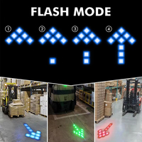 Nouveau Feu de Sécurité Dynamique à LED Rouge pour Entrepôt, Chariot Élévateur, Avertisseur de Sécurité pour Piétons, Faisceau Flèche, Feux de Conduite, Certifié IP67, 12V CC