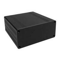 Boîtier de commande en aluminium anodisé satiné 100*45mm, boîtier d'instrument en deux parties avec plaque d'extrémité fraisée IP54 pour test d'onduleur